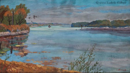 Na Dunaji, 30x55 cm - ze soukromé sbírky