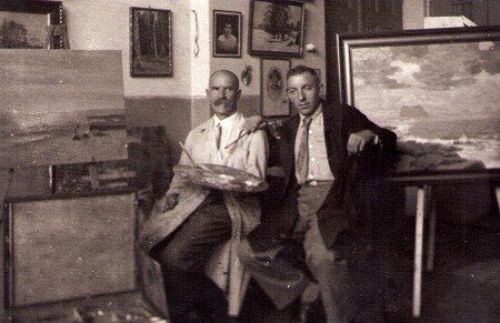 V ateliéru s Jožou Uprkou